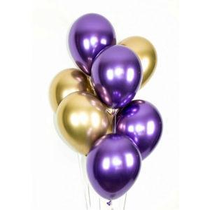 Шар Цифра Серебро 102см , От 0 до 9, 1 шт.
